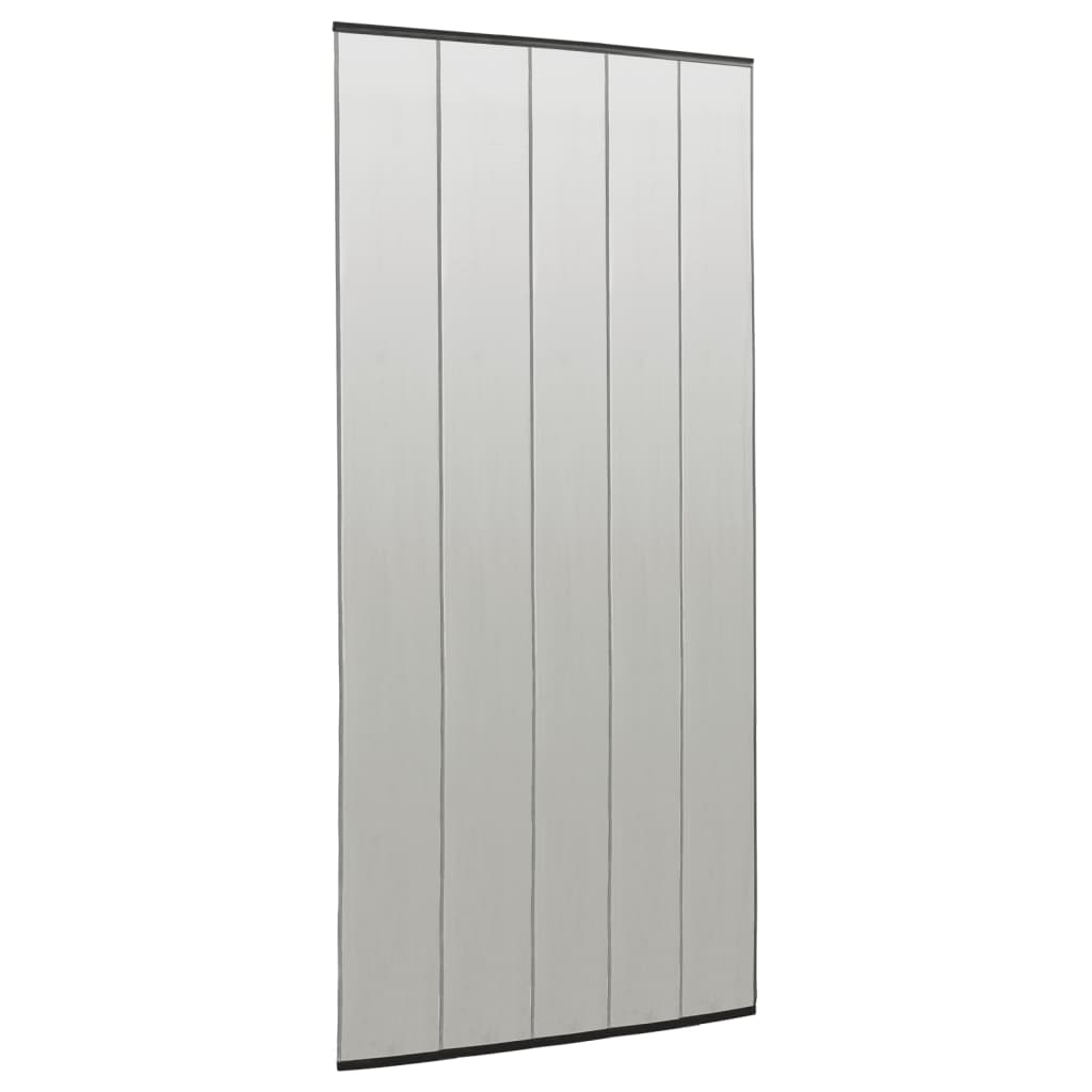 Zanzariera per Porta con 5 Sezioni a Rete Nera 120x240 cm 148711