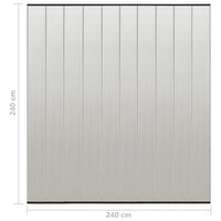 Zanzariera per Porta con 10 Sezioni a Rete Nera 240x240 cm 148712