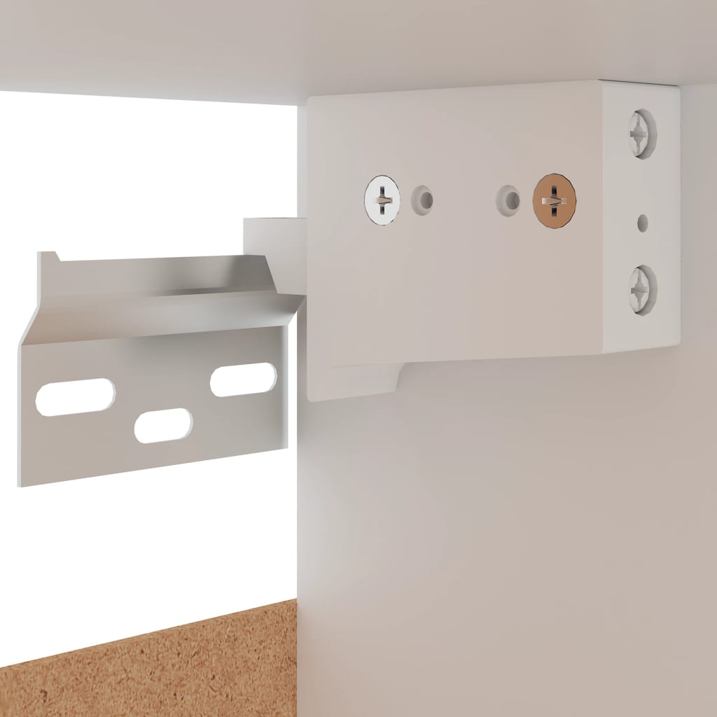 Mobili Pensili “Lyon” 2 pz Neri 50x31x60 cm 805079