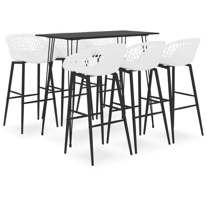 Set da Bar 7 pz Nero e Biancocod mxl 120378