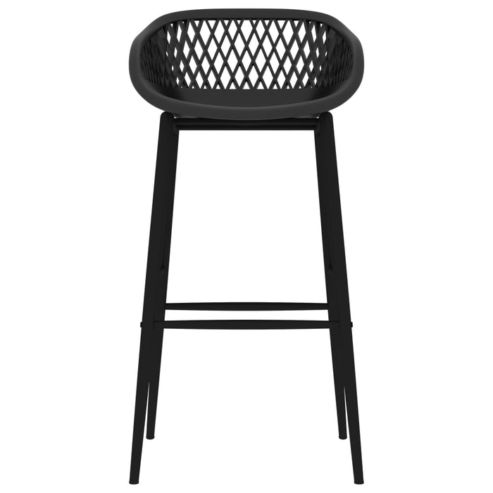 vidaXL Set da Bar 7 pz Bianco e Nero