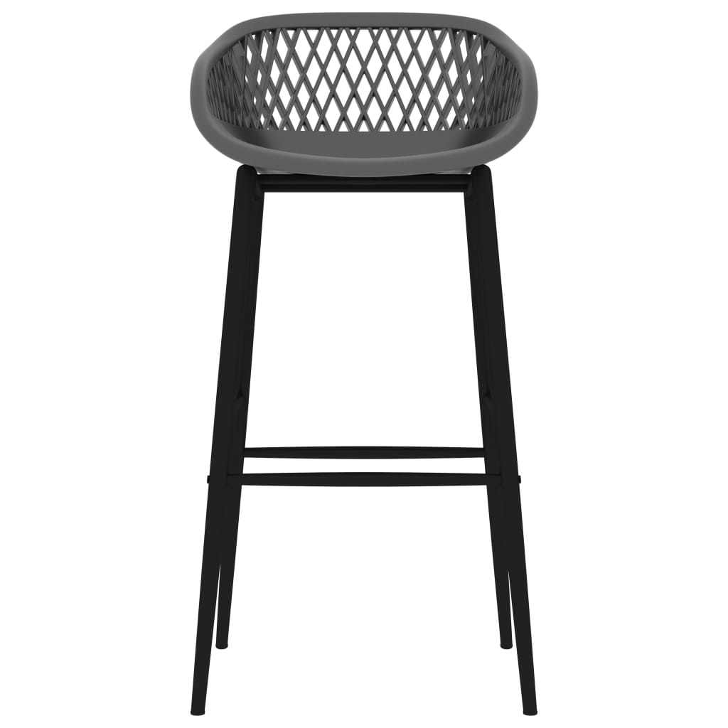 Set da Bar 7 pz Bianco e Grigio 3057447