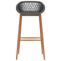 Set da Bar 7 pz Bianco e Grigio 3057450