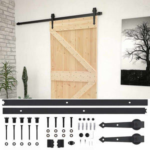 Porta Scorrevole con Set Hardware 80x210 cm in Legno di Pinocod mxl 72452