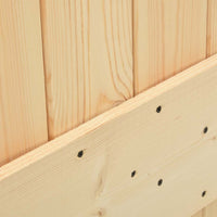 Porta Scorrevole con Set Hardware 80x210 cm in Legno di Pino 3057486