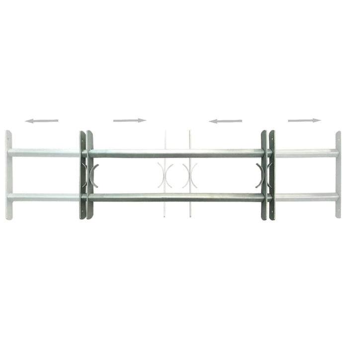 Grate per Finestre Regolabili 2 pz 700-1050 mm 3057508