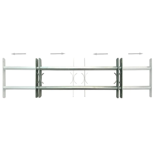 Grate per Finestre Regolabili 2 pz 1000-1500 mm 3057509