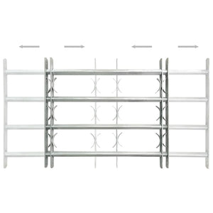 Grate per Finestre Regolabili 2 pz 1000-1500 mm 3057510