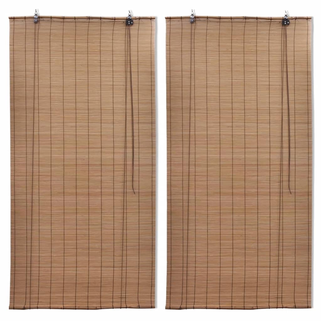 Tende Oscuranti in BambÃ¹ 2 pz 100 x 160 cm Marroni cod mxl 54510