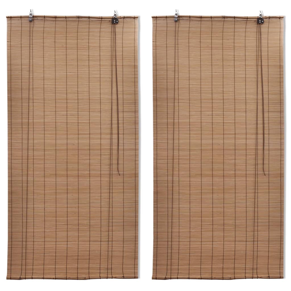 Tende Oscuranti in BambÃ¹ 2 pz 120 x 220 cm Marroni cod mxl 54511
