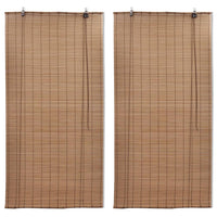 Tende Oscuranti in BambÃ¹ 2 pz 120 x 220 cm Marroni cod mxl 54511
