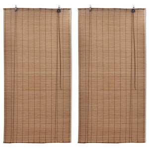 Tende Oscuranti in BambÃ¹ 2 pz 120 x 220 cm Marroni cod mxl 54511