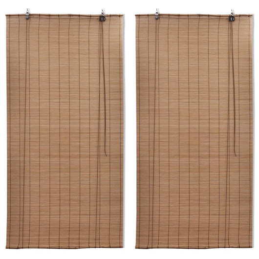 Tende Oscuranti in BambÃ¹ 2 pz 120 x 220 cm Marroni cod mxl 54511