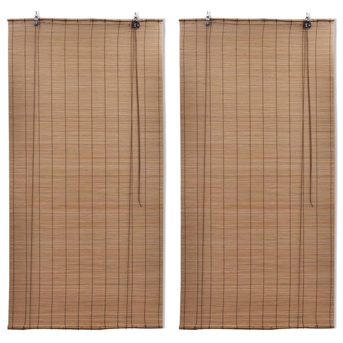 Tende Oscuranti in BambÃ¹ 2 pz 120 x 220 cm Marroni cod mxl 54511