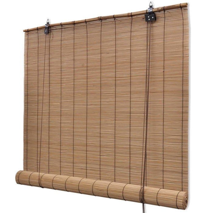 Tende a Rullo in Bambù 2 pz Marroni 120x220 cm 3057520