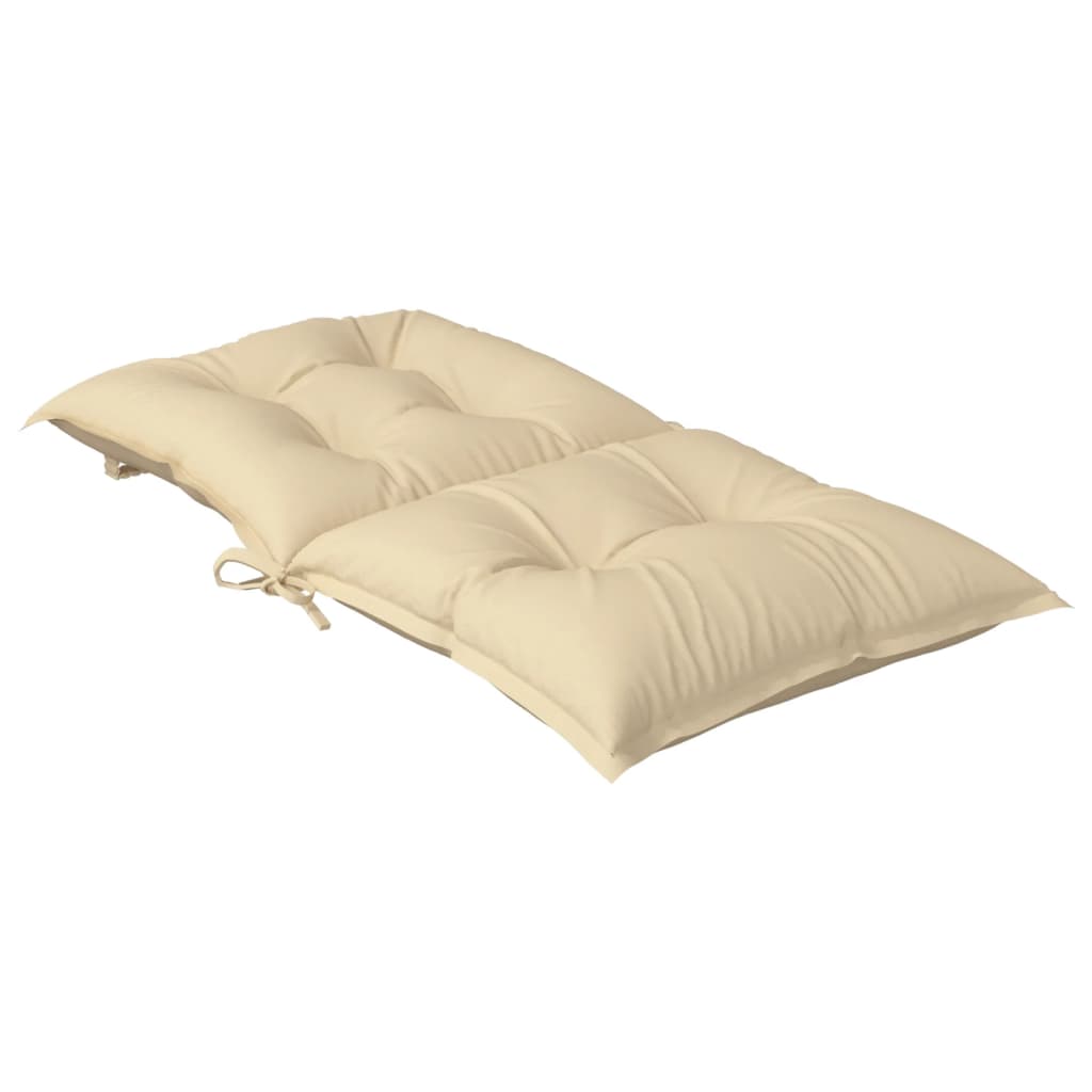 Cuscini per Sedia da Giardino 4 pz Beige 100x50x7 cm Tessuto 314288