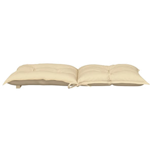 Cuscini per Sedia da Giardino 4 pz Beige 100x50x7 cm Tessuto 314288