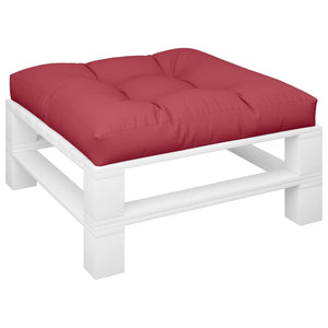 Cuscino per Pallet Rosso Vino 70x70x12 cm in Tessuto 314397