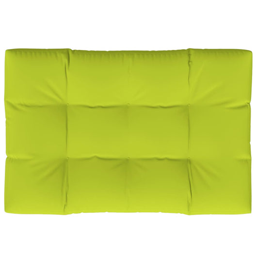 Cuscino per Pallet Verde Brillante 120x80x12 cm in Tessuto