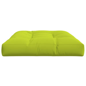 Cuscino per Pallet Verde Brillante 120x80x12 cm in Tessuto