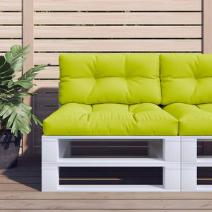 Cuscino per Pallet Verde Brillante 70x40x12 cm in Tessuto 314459