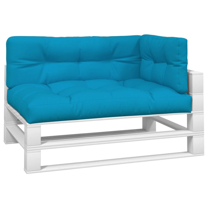 Cuscini per Pallet 3 pz Blu in Tessuto 314562