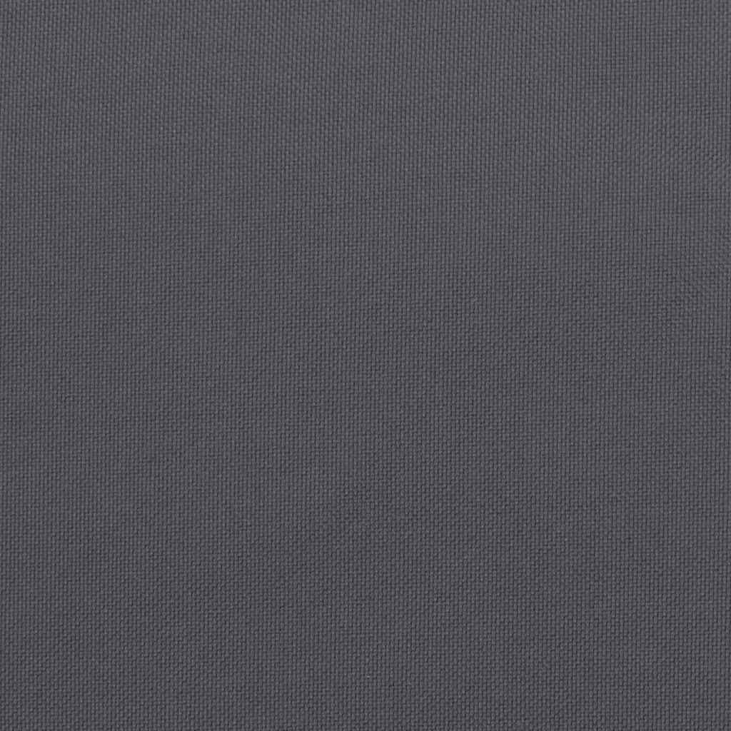 Cuscino per Pallet Antracite 120x40x12 cm in Tessuto 315242