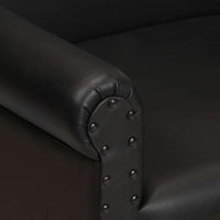 Poltrona a Pozzetto Nera in Vera Pelle cod mxl 21239