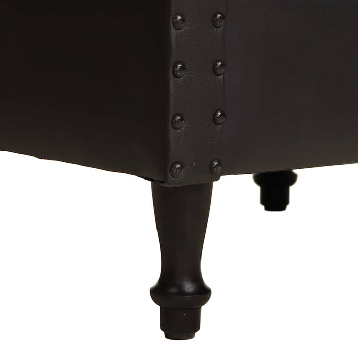 Poltrona a Pozzetto Nera in Vera Pelle cod mxl 21239