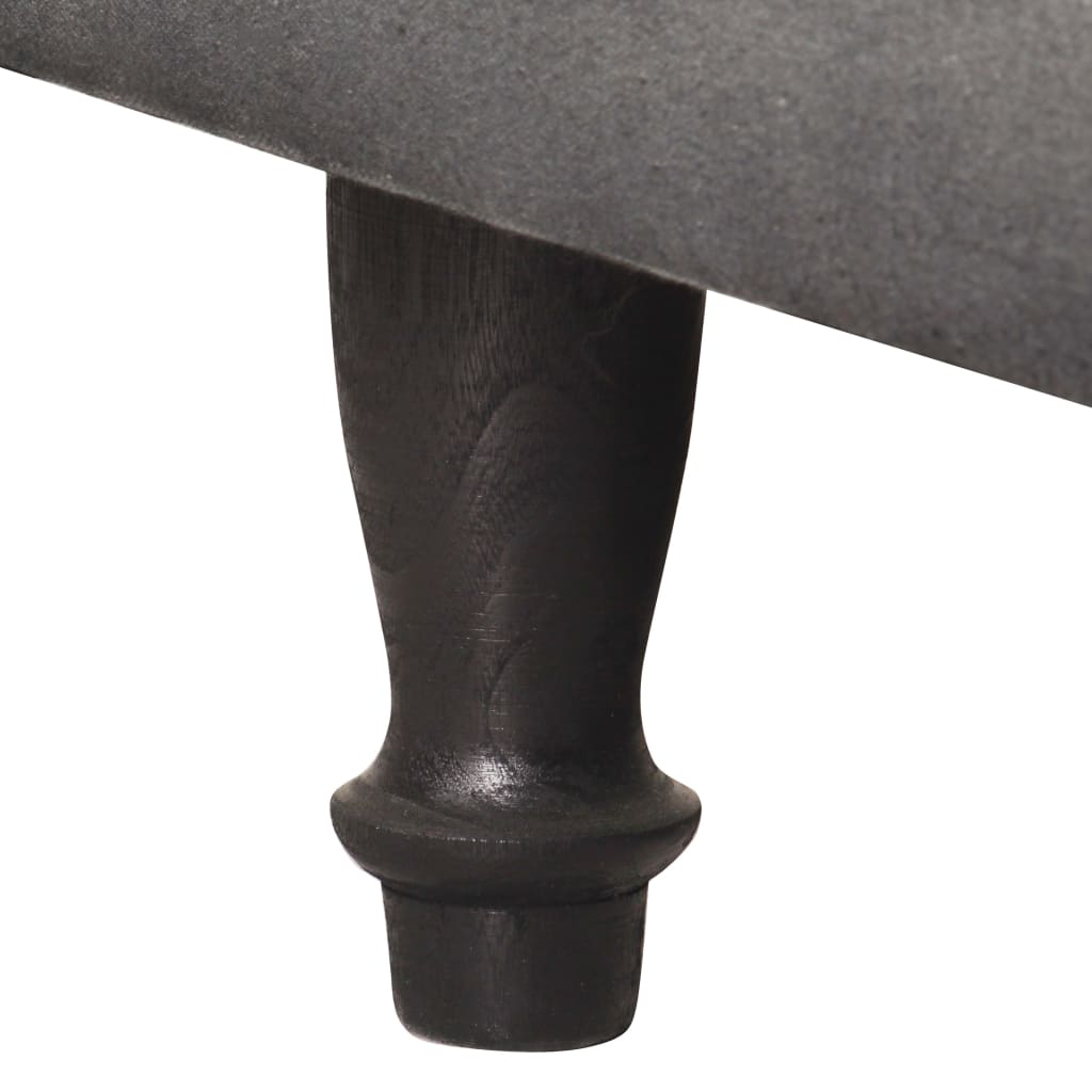 Poltrona a Pozzetto Nera in Vera Pelle e Tela 320781