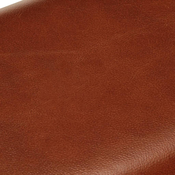 Panca da Palestra 58 cm Vera Pelle Marrone e Massello di Mango 320784