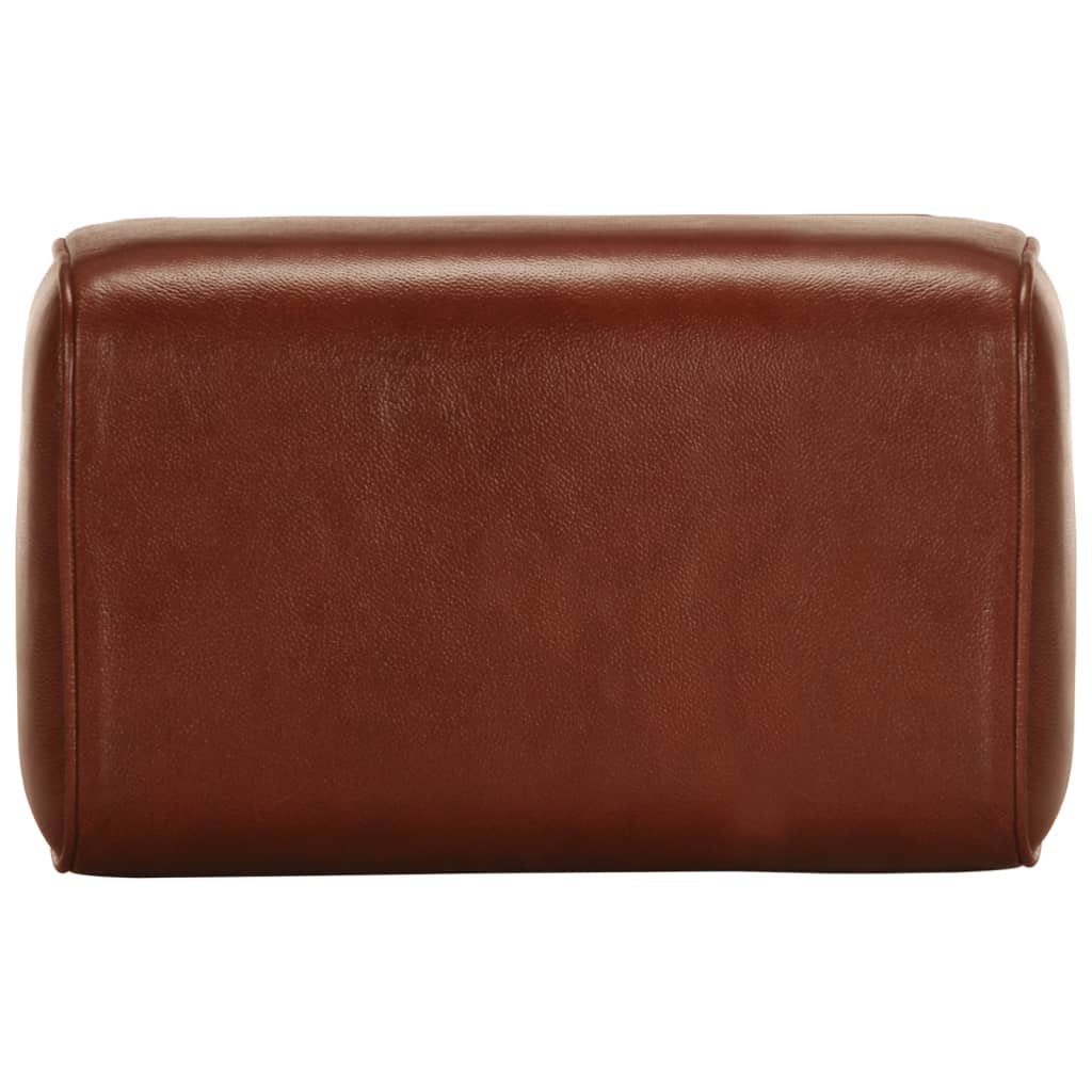 Panca da Palestra 38 cm Vera Pelle Marrone e Massello di Mango 320786