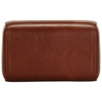 Panca da Palestra 38 cm Vera Pelle Marrone e Massello di Mango 320786