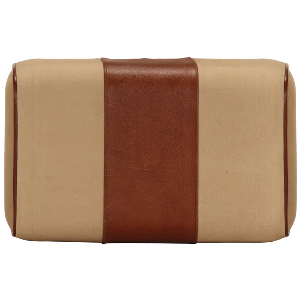 Panca da Palestra 38 cm Vera Pelle Marrone e Massello di Mango 320787