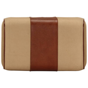 Panca da Palestra 38 cm Vera Pelle Marrone e Massello di Mango 320787