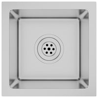 Lavello da cucina fatto a mano interno casa lavabo argento 30 x 30 cm acciaio inox 02_0002449