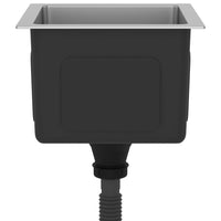 Lavello da cucina fatto a mano interno casa lavabo argento 30 x 30 cm acciaio inox 02_0002449