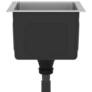 Lavello da cucina fatto a mano interno casa lavabo argento 30 x 30 cm acciaio inox 02_0002449