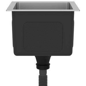 Lavello da Cucina Lavorato a Mano-Lavandino-Lavabo in Acciaio Inox 217165