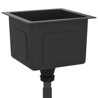 Lavello da cucina fatto a mano lavabo da bagno interno casa 30 x 30 cm acciaio inossidabile nero 02_0002450