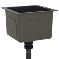 Lavello da Cucina Artigianale Nero in Acciaio Inox 51499