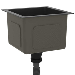 Lavello da Cucina Artigianale Nero in Acciaio Inox 51499