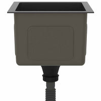 Lavello da Cucina-Lavandino-Lavabo Artigianale Nero in Acciaio Inox 264708