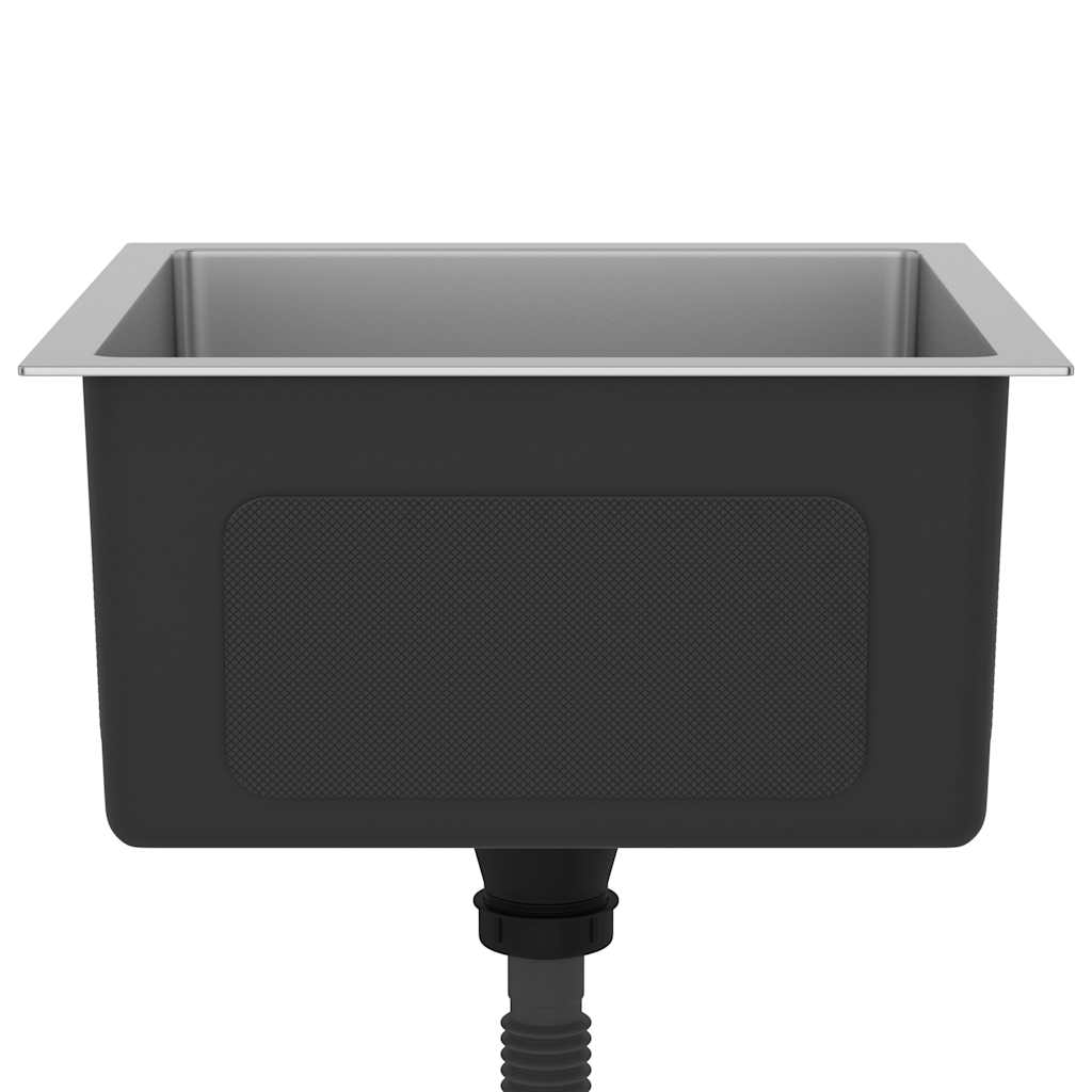 Lavello da Cucina Lavorato a Mano-Lavandino-Lavabo in Acciaio Inox 909962