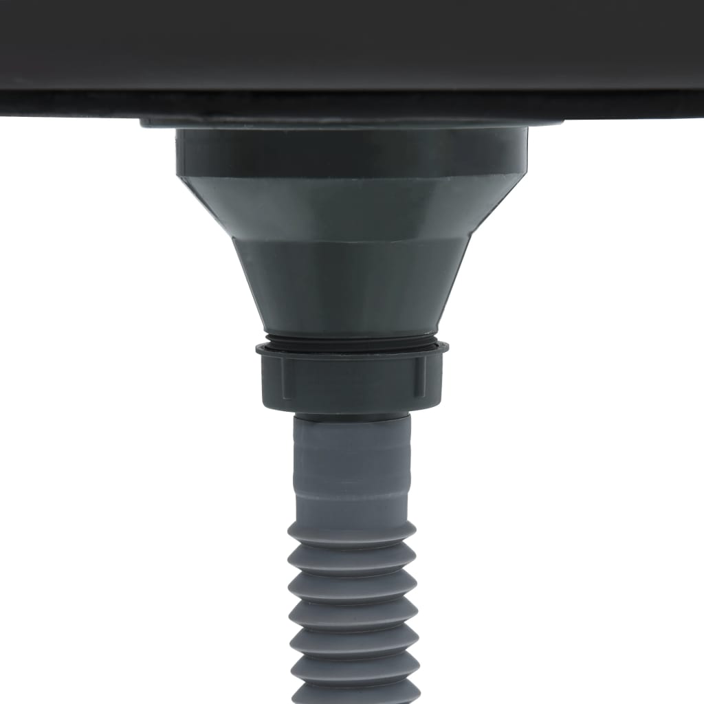 Lavello da cucina fatto a mano lavabo interno bagno casa 40 x 40 cm acciaio inox argento 02_0002451