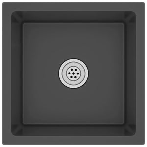 Lavabo da cucina fatto a mano per interni casa bagno lavabo nero 40 x 40 cm in acciaio inox 02_0002452