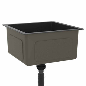 Lavello da Cucina Artigianale Nero in Acciaio Inox cod mxl 52772