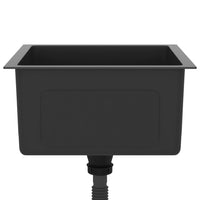 Lavabo da cucina fatto a mano per interni casa bagno lavabo nero 40 x 40 cm in acciaio inox 02_0002452