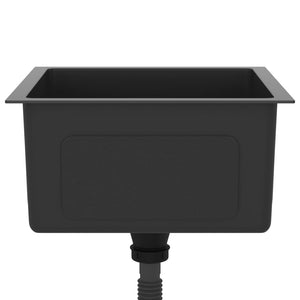 Lavabo da cucina fatto a mano per interni casa bagno lavabo nero 40 x 40 cm in acciaio inox 02_0002452