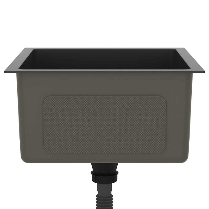 Lavello da Cucina Artigianale Nero in Acciaio Inox cod mxl 52772